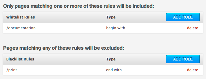 Path rule example